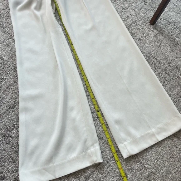 Aritzia Ten Dame Light Birch Low Rise Wide Leg Formal Evening Business  Pant Sz2 - Picture 12 of 16